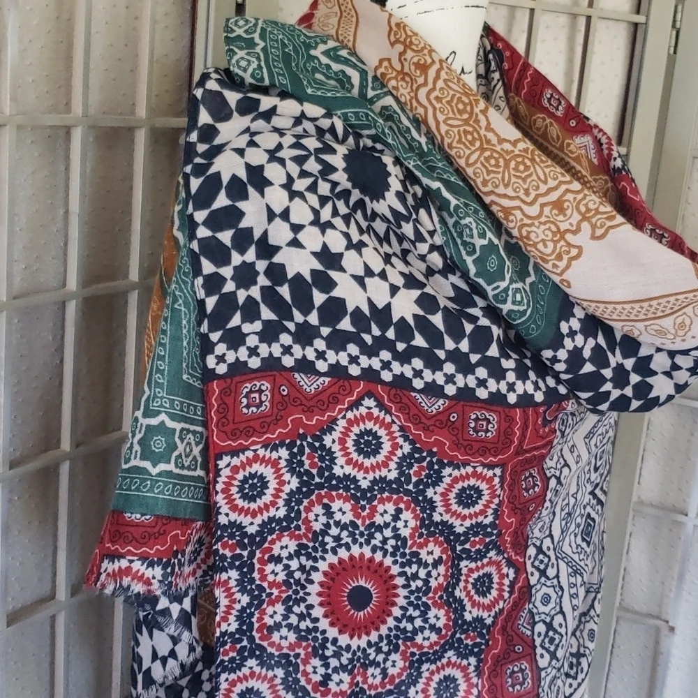 Boho Mandala multicolor scarve
